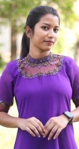 Party Wear Jewel Neck Handworked Kurti