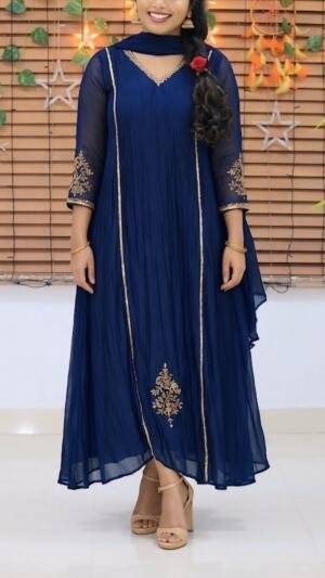 premium Mul Chanderi top