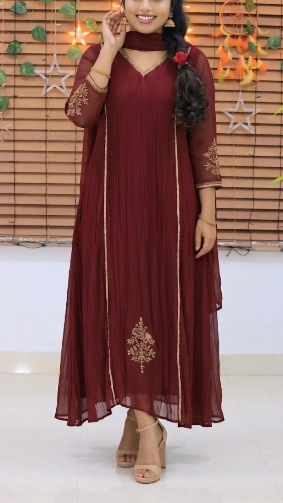 premium Mul Chanderi top