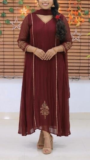 premium Mul Chanderi top