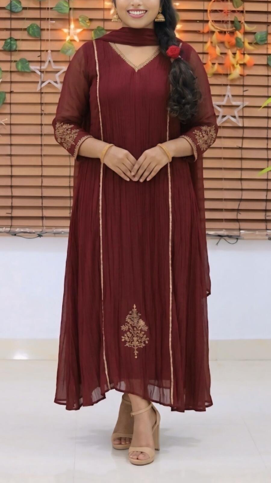 premium Mul Chanderi top