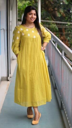 ✨ Premium Mul Cotton Frock with Pockets ✨