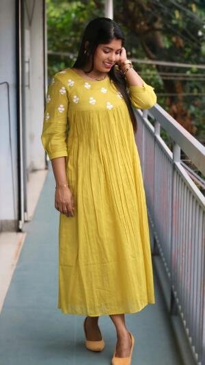 ✨ Premium Mul Cotton Frock with Pockets ✨