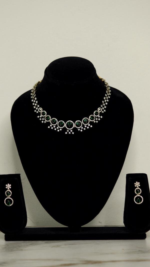 Diamond look alike necklace