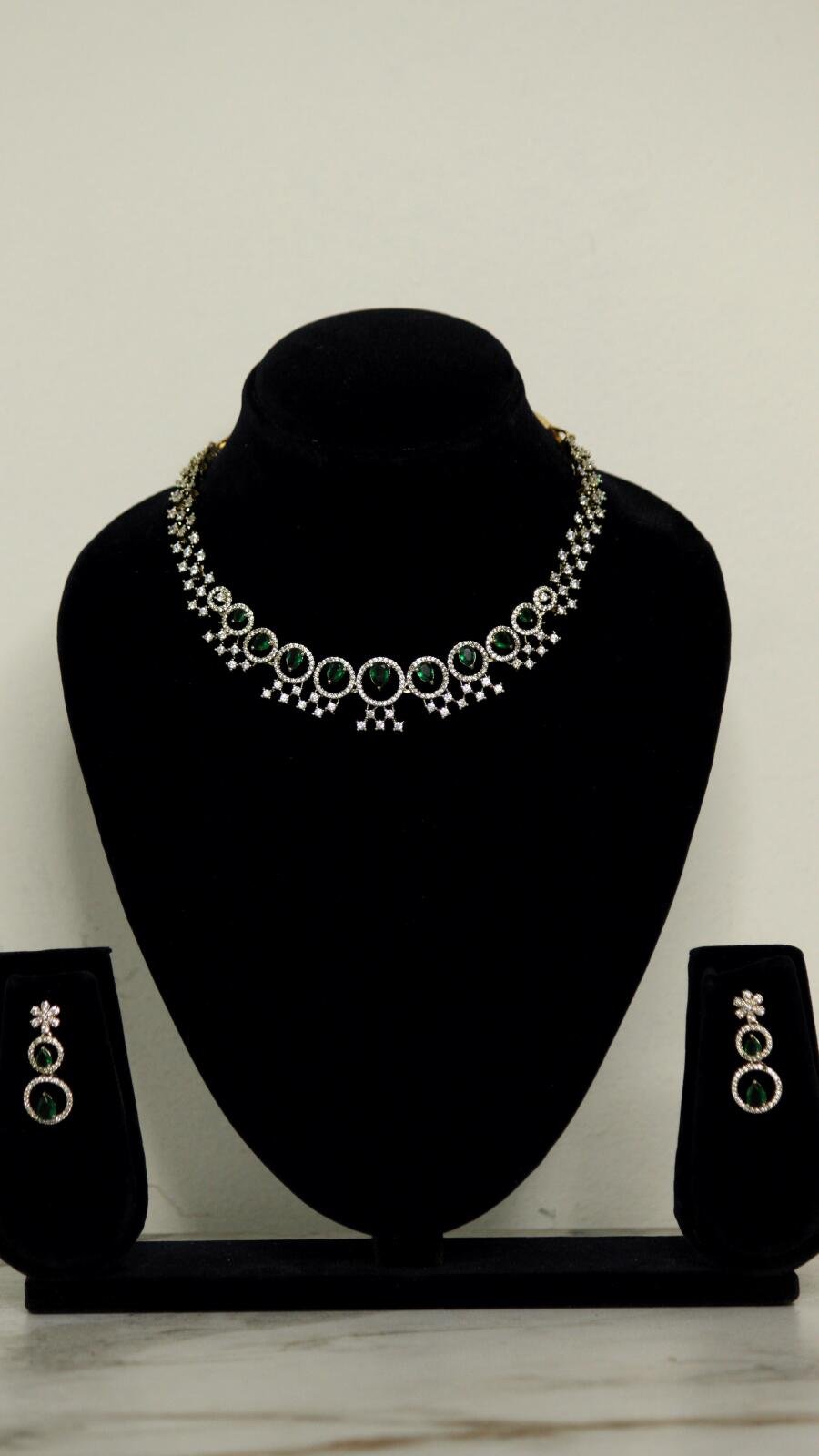 Diamond look alike necklace