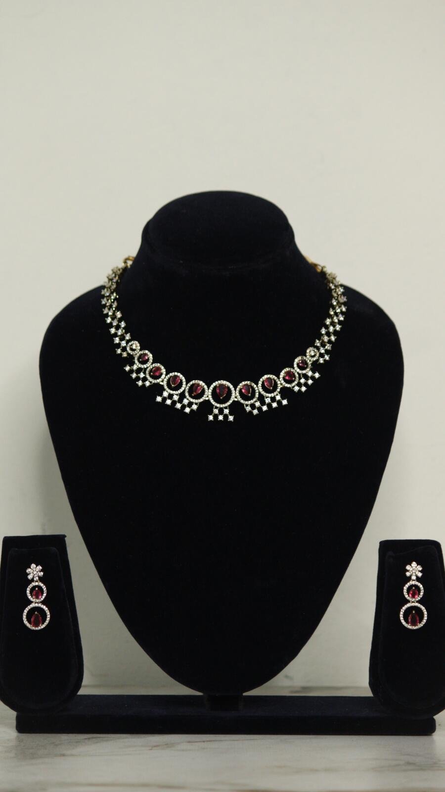 Diamond look alike necklace