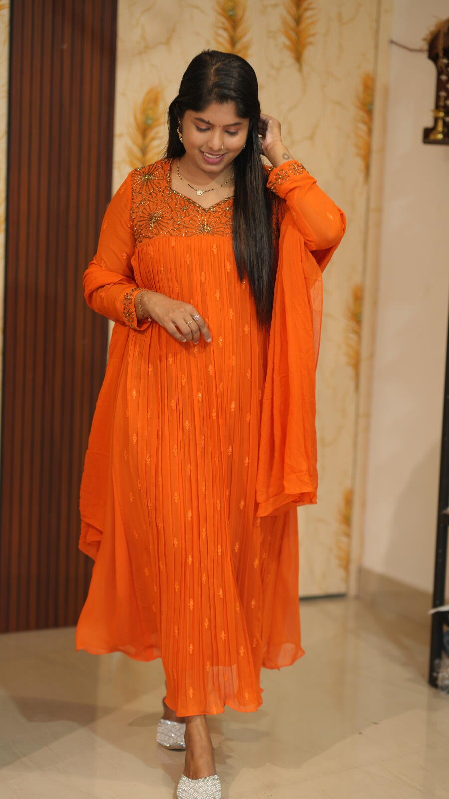 Elegant handworked party and function wear outfit