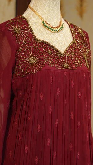Elegant handworked party and function wear outfit