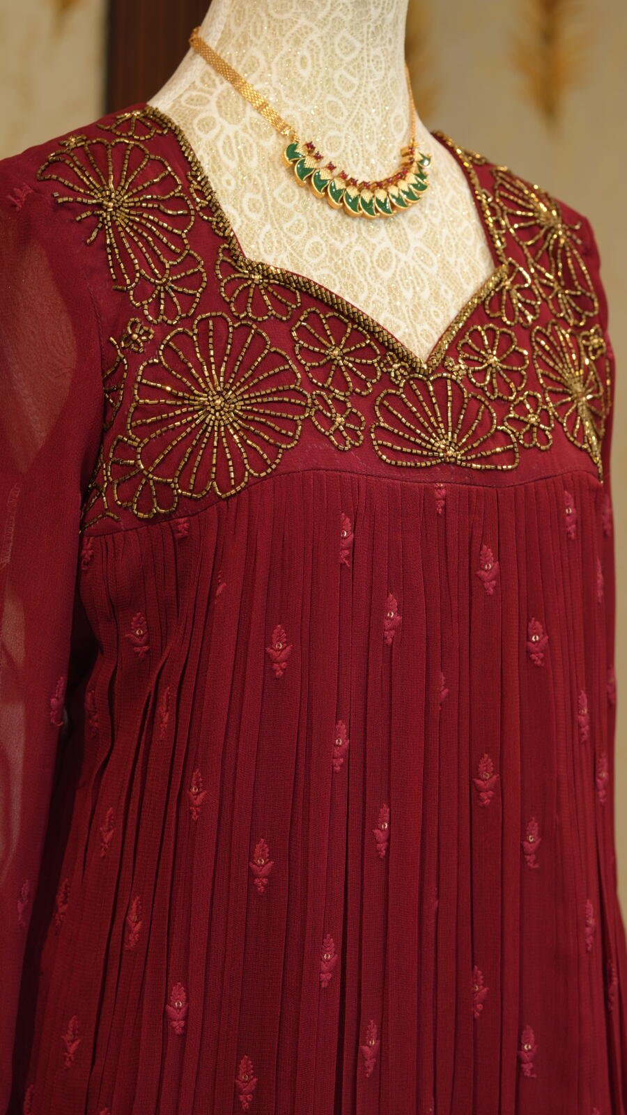 Elegant handworked party and function wear outfit