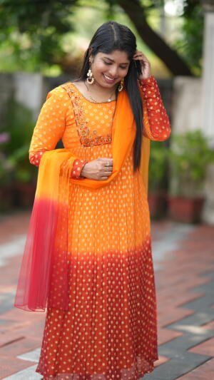 Premium fabric with banarasi weaved buttis