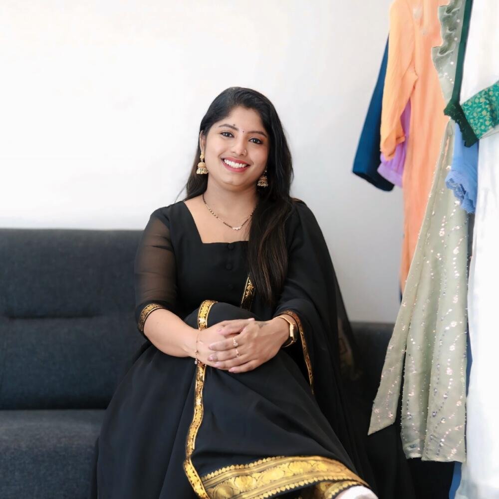 Partywear Black Anarkali Top