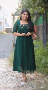 Handworked dyed pleated kurti