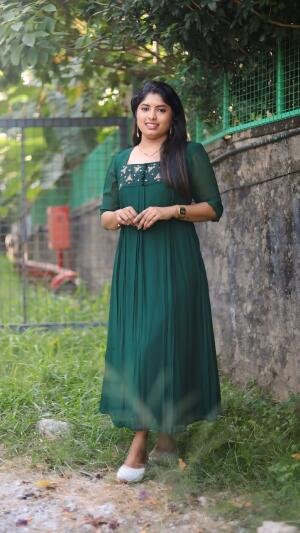Handworked dyed pleated kurti