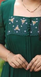 Handworked dyed pleated kurti