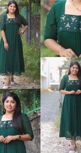 Handworked dyed pleated kurti