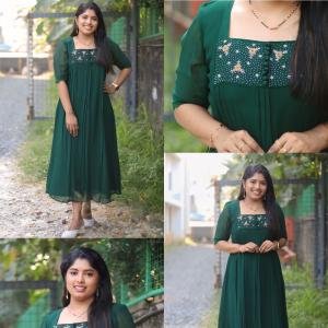Handworked dyed pleated kurti