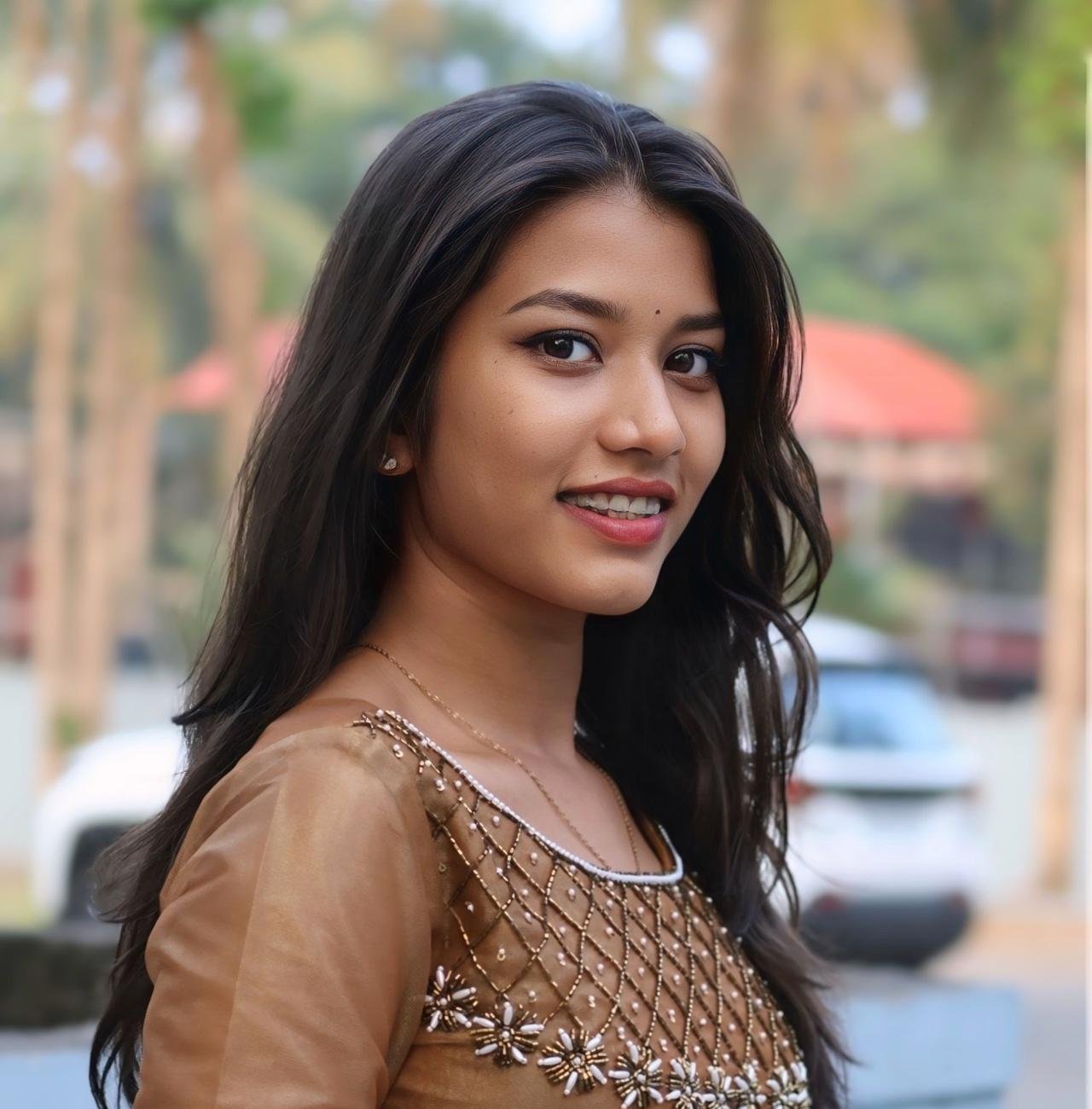 Elegant Handworked Shimmer Top