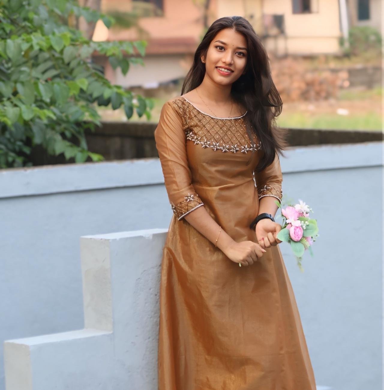 Elegant Handworked Shimmer Top