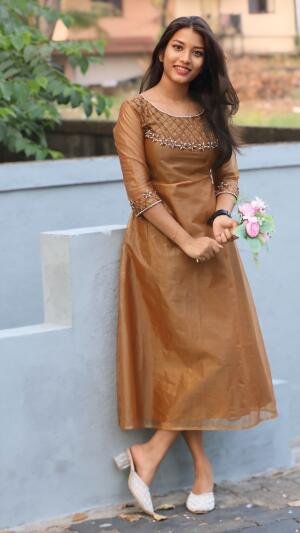 Elegant Handworked Shimmer Top