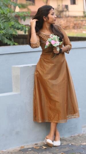 Elegant Handworked Shimmer Top