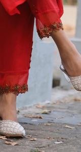 Elegant Handworked Top & Handworked Bottom – Party Wear Set