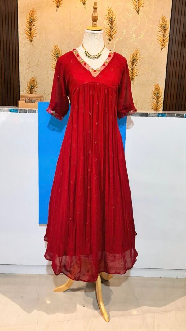 Viscous Georgette Handworked kurti