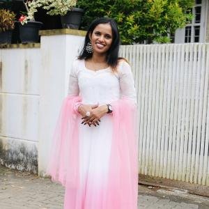 Elegant Tone-Shade Handworked Dyable Viscose Georgette Kurthi