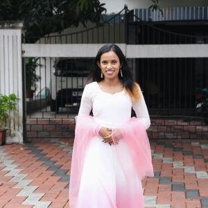 Elegant Tone-Shade Handworked Dyable Viscose Georgette Kurthi