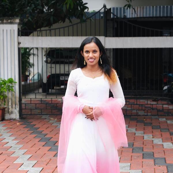 Elegant Tone-Shade Handworked Dyable Viscose Georgette Kurthi