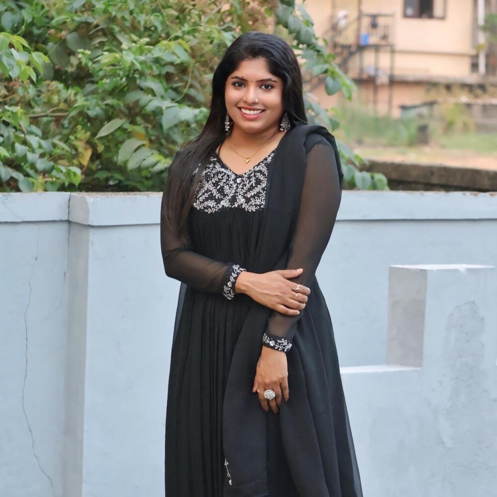 Handworked black top with dupatta