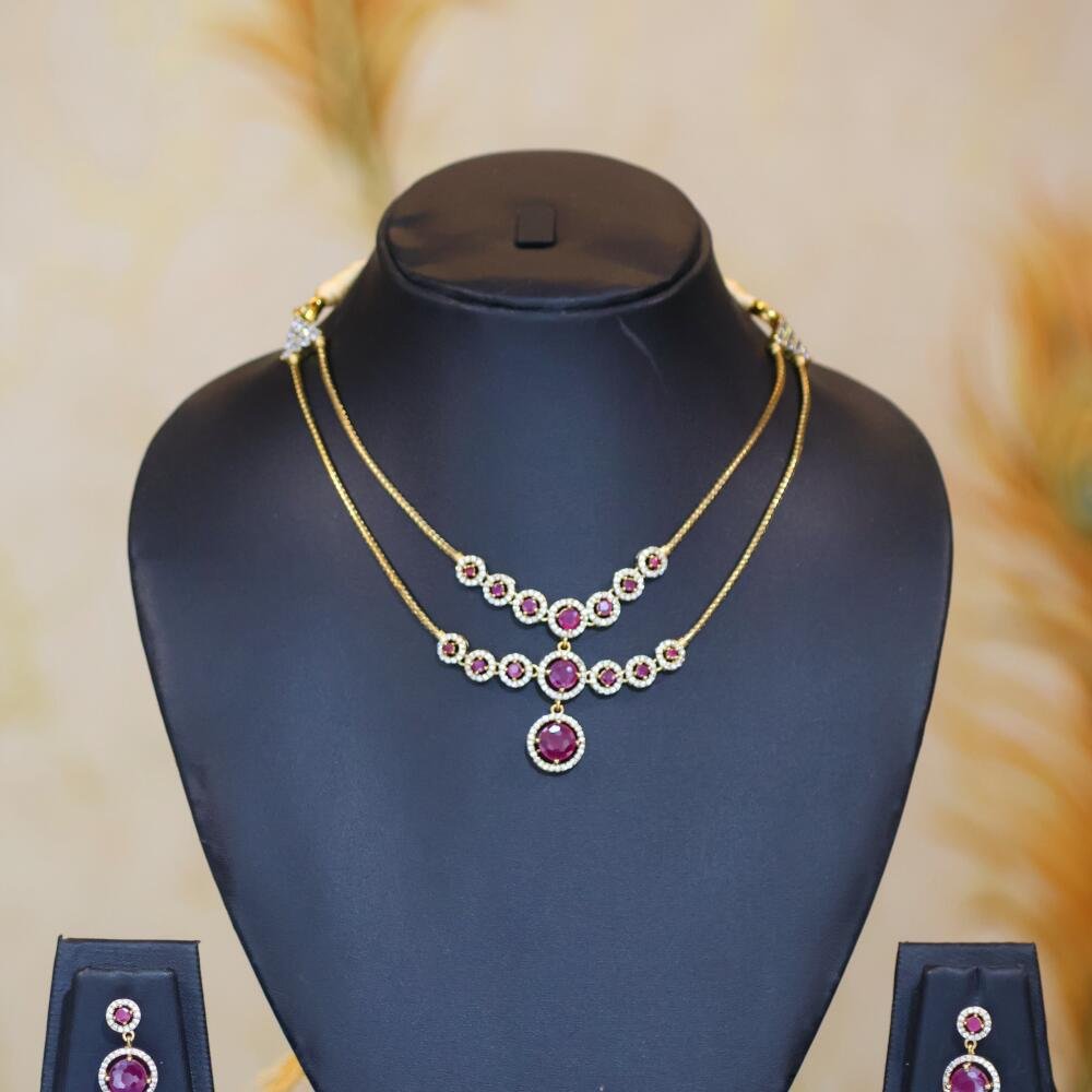 Double layer neck chain