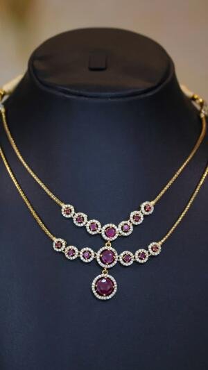 Double layer neck chain