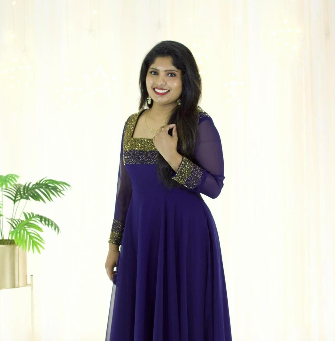 Heavy handworked gown