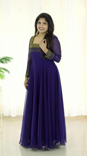 Heavy handworked gown