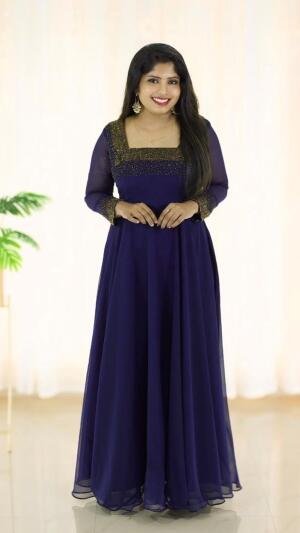 Heavy handworked gown