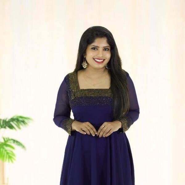 Heavy handworked gown