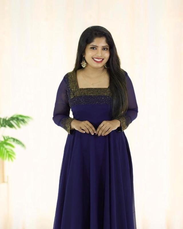 Heavy handworked gown