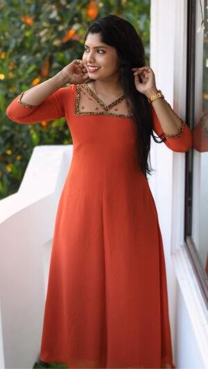 Elegant Handworked Party Wear Designer Kurti