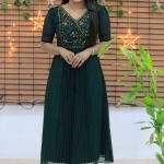 Handworked pleated kurti