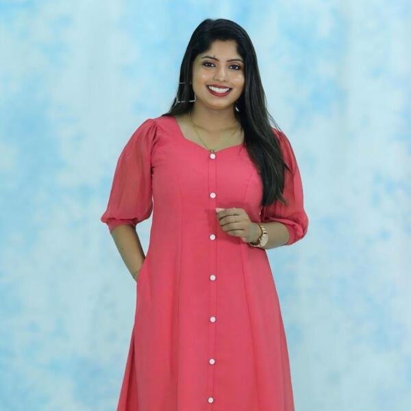 Three panelled georgette kurti