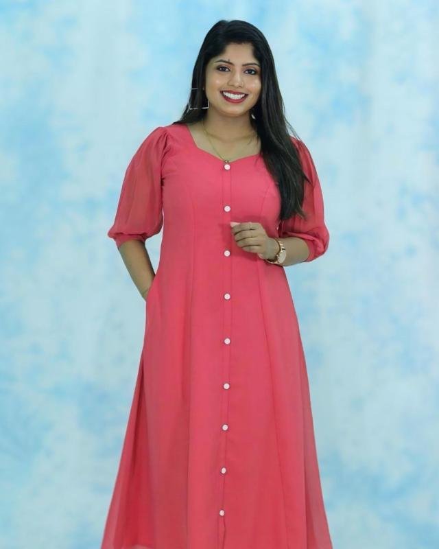 Three panelled georgette kurti