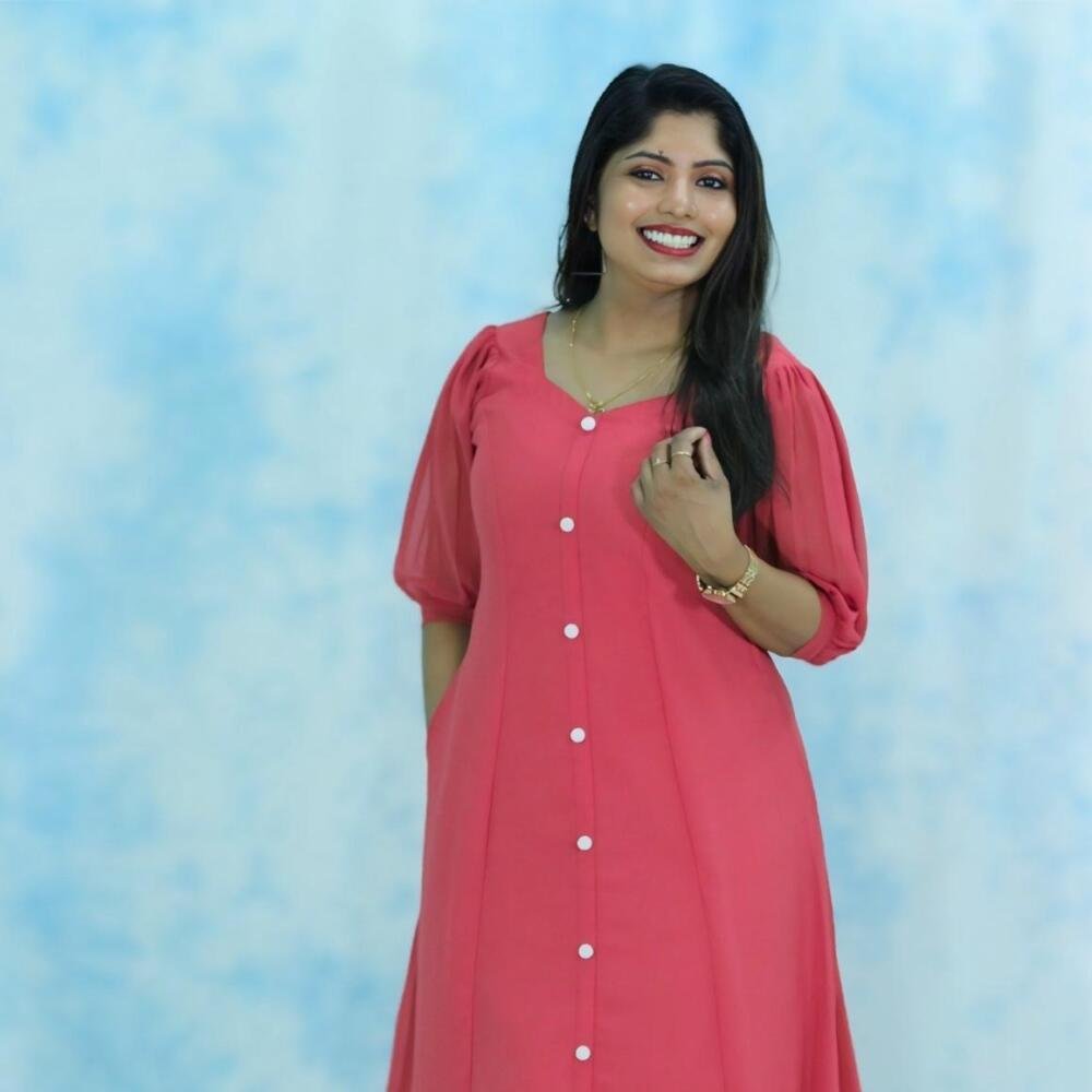 Three panelled georgette kurti