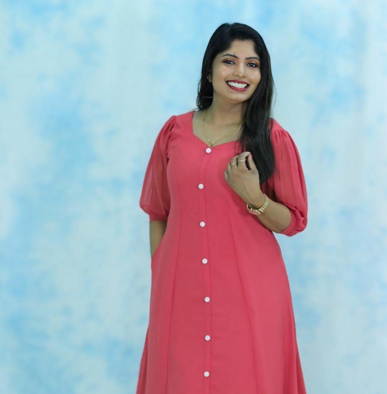 Three panelled georgette kurti