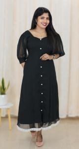 Three panelled georgette kurti