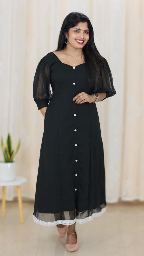 Three panelled georgette kurti