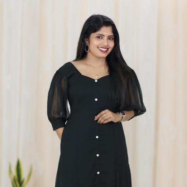 Three panelled georgette kurti