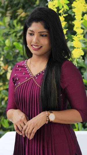 Handworked pleated slit kurti