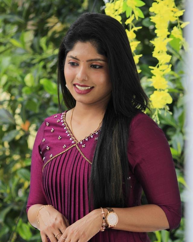 Handworked pleated slit kurti