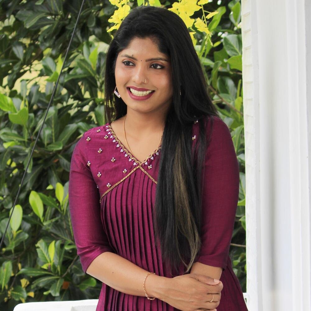 Handworked pleated slit kurti