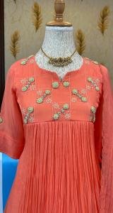 Premium dyable viscose organza top